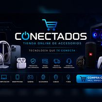 Conectados: tienda online de accesorios tecnológicos y de estilo de vida. Design gráfico e Ilustração digital projeto de Adriana Gyslaine Villamar Reina - 13.08.2026