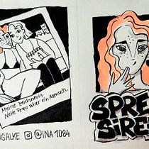 Zine: Spree Sirene. Ilustração tradicional, Comic, Desenho a lápis, Desenho e Ilustração com tinta projeto de Ina Bigalke - 14.08.2026