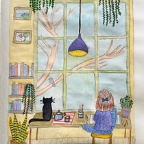 Mi mundo interior . Traditional illustration, Sketching, Creativity, Drawing, Watercolor Painting, Sketchbook, and Gouache Painting project by Marie Morales - 08.14.2026