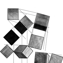 Projection of cubes. Artes plásticas, e Desenho projeto de Anastasiia Zaruba - 14.08.2026