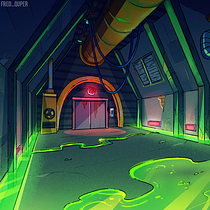 Toxic Laboratory Background.. Un projet de Illustration traditionnelle, Dessin et Illustration numérique de fredquper - 14.08.2026