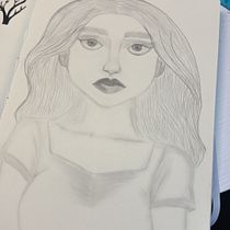 Mi primer retrato . Projekt z dziedziny Rysunek ołówkiem,  Rysunek, Kreatywne zabawy z dziećmi i Sketchbook użytkownika andreamezarossi - 15.08.2026