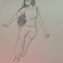 Dibujo pose 3min. Fine Arts, Sketching, Pencil Drawing, Drawing, Realistic Drawing, and Figure Drawing project by Ashley Nayeli Jácome Baquerizo - 08.16.2026