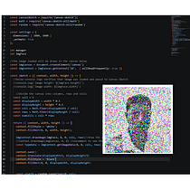 Pixelated Image Noise Animation. Design, and Digital Illustration project by Ramon Maurino Jaime Dolor - 08.16.2026