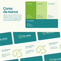 Apresentação da identidade - Vet Center. Un proyecto de Diseño, Branding e Identidad, Diseño gráfico y Diseño de logotipos de Telio Goetsa - 17.08.2026