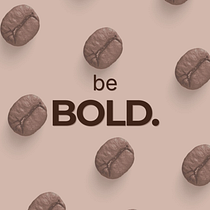 Be Bold: Minimal Coffee Brand & Social Campaign. Design, Branding, Identity, Design Management, Editorial Design, Graphic Design, Typography, Logo Design, Digital Design, Typography Design, and Color Theory project by Sana Idrees - 08.18.2026