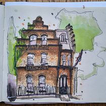 My first architectural sketch. Un projet de Esquisse , Dessin, Illustration architecturale, Carnet de croquis et Illustration à l'encre de Jessica Peretto - 20.08.2026