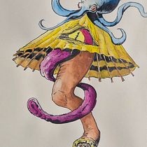 Japanese Yokai . Traditional illustration, Sketching, Creativity, Drawing, and Sketchbook project by remychichka - 08.23.2026