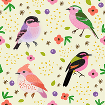 My first seamless pattern! Ein Projekt aus dem Bereich Design, Traditionelle Illustration, Grafikdesign, Zeichnung, Digitale Illustration und Textildesign von kiachs - 23.08.2026