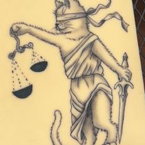Gatito justiciero Ein Projekt aus dem Bereich Zeichnung von Violeta Avila Ferrini - 23.08.2026
