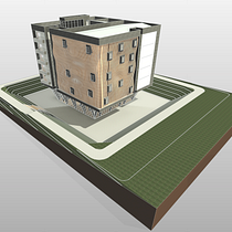 Modelado de edificio Parametrico. Desenho projeto de Pablo Cermeño - 24.08.2026