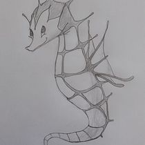 Caballito de mar Ein Projekt aus dem Bereich Design von Figuren, Bleistiftzeichnung, Zeichnung und Kinderillustration von Miguel Ángel Balaguera Márquez - 26.08.2026