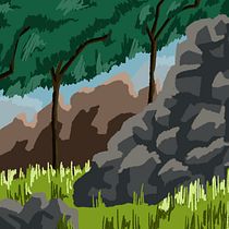 Mi proyecto: Concept Art de un paisaje Ein Projekt aus dem Bereich Traditionelle Illustration, Kino, Video und TV, Animation, Digitale Illustration, Videospiele, Concept Art und Design für Videospiele von Ana Isabel Ñaupari Peredo - 26.08.2026