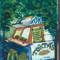 Mi ciudad. Fine Arts, Painting, Sketching, Architectural Illustration, Sketchbook, and Gouache Painting project by Claudia Montserrat Grimaldo Olivares - 08.31.2026