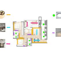 Projeto para ambiente residencial. Architecture, Interior Architecture, Lighting Design, and Digital Architecture project by João Batista de Macedo Júnior - 09.01.2026