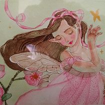 Hada en el jardín. Projekt z dziedziny Tradycyjna ilustracja, Malarstwo, Rysunek, Ilustracja cyfrowa i Malowanie akwarelą użytkownika Amira Sol - 06.09.2026