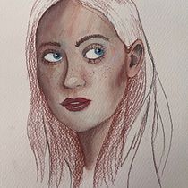 Watercolor Portrait Ein Projekt aus dem Bereich Traditionelle Illustration, Bildende Künste, Malerei, Zeichnung, Aquarellmalerei, Porträtzeichnung und Artistische Zeichnung von Mucella Beyza Isin - 08.09.2026