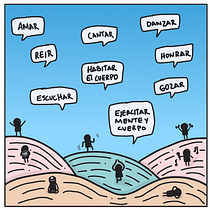 Habitar el cuerpo, escuchar la mente. Traditional illustration, Social Media, Drawing, Digital Illustration, Instagram, and Digital Drawing project by Maria Iriarte Botia - 09.11.2026