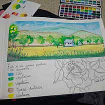 Mi primera acuarela. Un projet de Illustration traditionnelle, Aquarelle, Illustration architecturale , et Carnet de croquis de Carolina AC - 14.09.2026