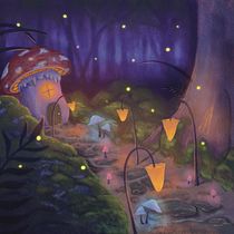 The Hidden Mushroom House. Un projet de Dessin et Illustration numérique de Pia - 16.09.2026