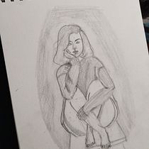 La espera. Projekt z dziedziny Sztuki piękne, Sketching, Rysunek ołówkiem, Rysunek, Rysunek realistyczny i Rysunek anatomiczny użytkownika Lucía Rozo - 17.09.2026