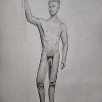 Dibujo de figura humana de Peter . Ilustrație tradițională, Arte plastice, Schițe, Desen în creion, Desen, Desen realist și Figura Desen de Sebastian Mejia Naupari - 09.19.2026