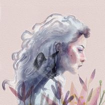 ritratto illustrato ad acquerello. Un progetto di Illustrazione tradizionale, Belle arti, Pittura, Disegno, Pittura ad acquerello, Disegno di ritratti e Disegno artistico di angela marchesani - 23.09.2026