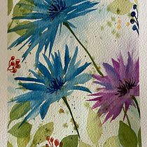 Flores silvestres . Un projet de Illustration traditionnelle, Peinture, Aquarelle et Illustration botanique de Marilin Barrios - 24.09.2026