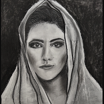 Stillness Ein Projekt aus dem Bereich Traditionelle Illustration, Bildende Künste, Zeichnung, Porträtzeichnung, Realistische Zeichnung und Artistische Zeichnung von Fiona Argent - 25.09.2026