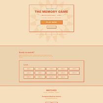 MATCHED | Memory Game . Design grafic de Antonio Garcia - 09.25.2026