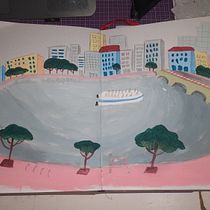 View of the Capibaribe river from the Paço Alfandega's Terrace . Ilustrasi tradisional, Membuat sketsa, Menggambar, Ilustrasi Arsitektur, Buku sketsa, Dan Lukisan Guas proyek oleh m_caroline_souza - 09.27.2026