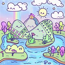 Climb the kawaii rock. Character Design, Digital Illustration, and Manga project by isabel Ramirez - 09.28.2026