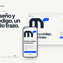 mdesignr — Landing para una marca de diseño de interfaces y desarrollo frontend. Projekt z dziedziny UX / UI, Projektowanie graficzne, Projektowanie interaktywne, Web design, Projektowanie aplikacji mobilnych, Projektowanie cyfrowe, Projektowanie aplikacji i Projektowanie produktu cyfrowego użytkownika Miguel Ramírez - 29.09.2026