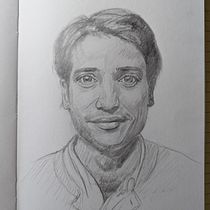 Portrait sketch . Arte plastice, Schițe, Desen, Desen de portret și Caiet de schițe de Lena - 10.02.2026