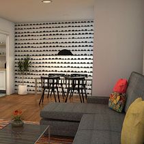 El nuevo piso de Christina y su familia . 3D, Arsitektur Interior, Konsultasi Kreatif, Desain, Desain Interior, Desain, Pembuatan Furnitur, Dan Manajemen Desain proyek oleh Teresa Bermejo Villaverde - 10.14.2014