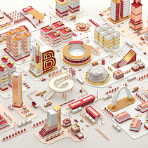 Bogotá-Liebhaber Ein Projekt aus dem Bereich 3D, Animation, Kunstleitung und Traditionelle Illustration von Daniel Cantor - 25.07.2017