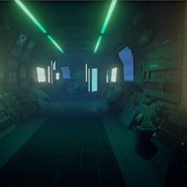 Sci-fi corridor: UE4 . % Diego Manuel Sesé Cardoso tarafından hazırlanan O, Ve un Tasarımı projesi - 06.09.2016