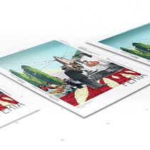 Propuesta cartel fiestas patronales 2016. Collage, Design, and Graphic Design project by Pepe Aragón - 08.28.2016