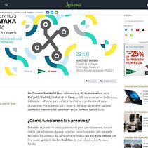 Premios Xataka. Een project van  Br, ing en identiteit, Cop, writing, Schrijven y Marketing van Alejandro Ramos Zambrana - 31.10.2016