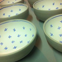 plats-bols-blau/ -reproducciones antiguas de disseños florares. Een project van Craft van Rossita Viade Pintu - 27.01.2017