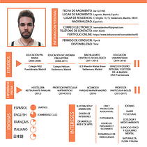 CV. Projekt z dziedziny Design i  Reklama użytkownika Iván Sánchez Cordones - 27.04.2017