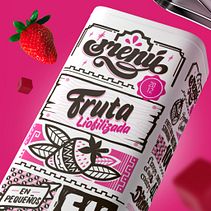 Fruit Menu - Packaging. Br, ing, Identit, Traditional illustration, Lettering, and Packaging project by Sindy Ethel & Alan Rodríguez (R3DO) - 05.08.2017