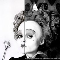 Retratos_Ciencia ficción "La Reina de corazones" . Fine Arts, and Traditional illustration project by Patricia García - 06.11.2017