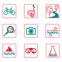 Ecotourism in Catalonia Ein Projekt aus dem Bereich Design, Grafikdesign, Informationsdesign und Vektorillustration von Miriam Morales - 07.05.2017