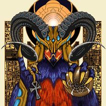 Ra. Fine Arts, Design, Character Design, Graphic Design, Traditional illustration, and Painting project by Adrian Pagador - 10.11.2017