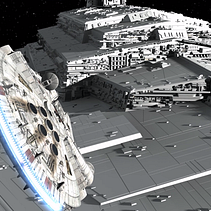 Mi proyecto de curso, de cero a render con cinema 4D. Animación de un halcón milenario.. Film, Video, and TV project by Samuel José Sánchez Pachón - 08.17.2017