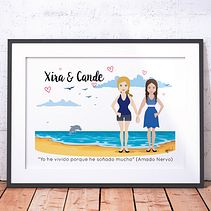 Lámina Personalizada Pareja.. Un projet de Conception de personnages, Design graphique, Illustration traditionnelle et Illustration vectorielle de Irene Marti - 15.07.2017
