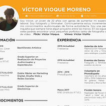 Curriculum. Un progetto di Cinema, video e TV di Víctor Vioque - 18.01.2018