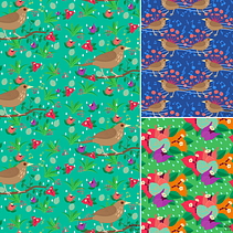 Proyecto Final: época lluviosa en el trópico. Un progetto di Pattern design di Carolina Bolaños Palma - 03.02.2018