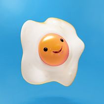 Fried egg  . 3D de Adrián Dafonte Gómez - 03.06.2018